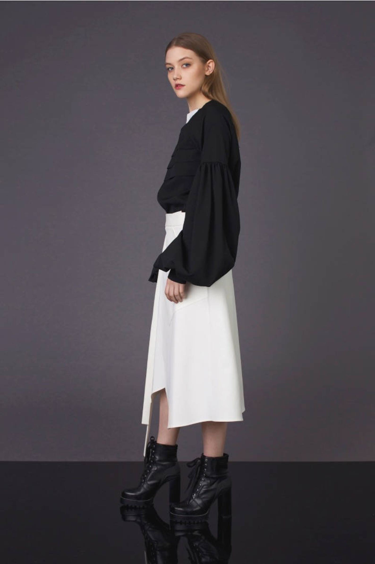 White Wrap Skirt main image 0