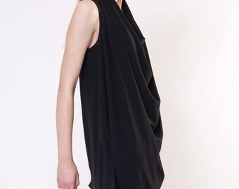 sachin and babi light blue dress ASOS DESIGN chiffon smock mini shirt dress in black main image 1