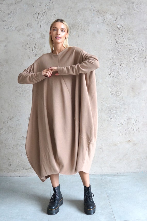 loose jersey dress Jersey dress loose with TENCEL Modal