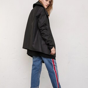Denim jacket / Jean jacket / Jacket / Black jacket / Blazer / Avant garde / Minimalist / Cotton / Plus size / Goth / Grunge image 3