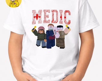 99 Nights in the Forest Roblox PNG for Kids | Medic Shirt Design | Gamer Birthday