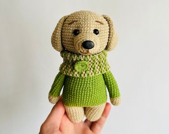 Dog in Sweater, Stuffed Puppy - Perfect gift for Kids