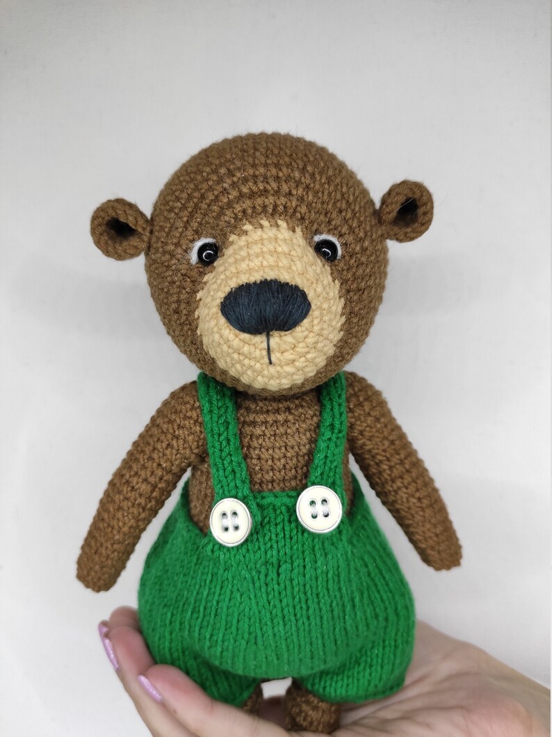 Corduroy bear amigurumi bear plush bear teddy bear crochet | Etsy