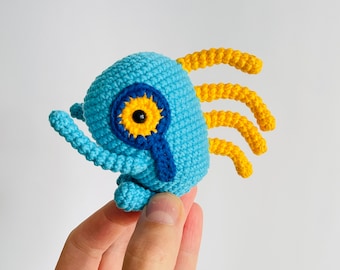 Adorable Murloc Crochet Plushie - Perfect Gift for World of Warcraft Gamers