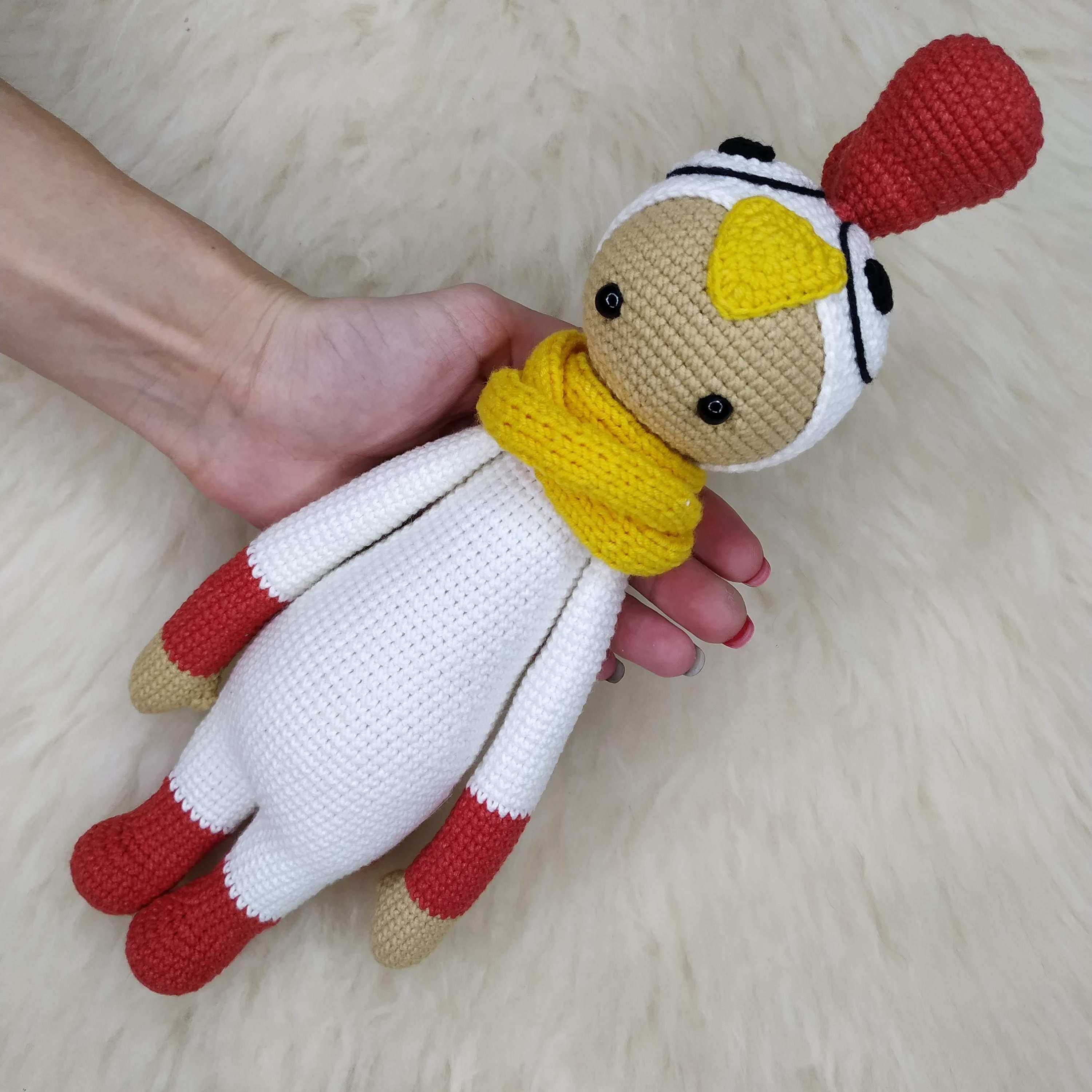 Rooster doll for baby rooster toy amigurumi chicken Etsy