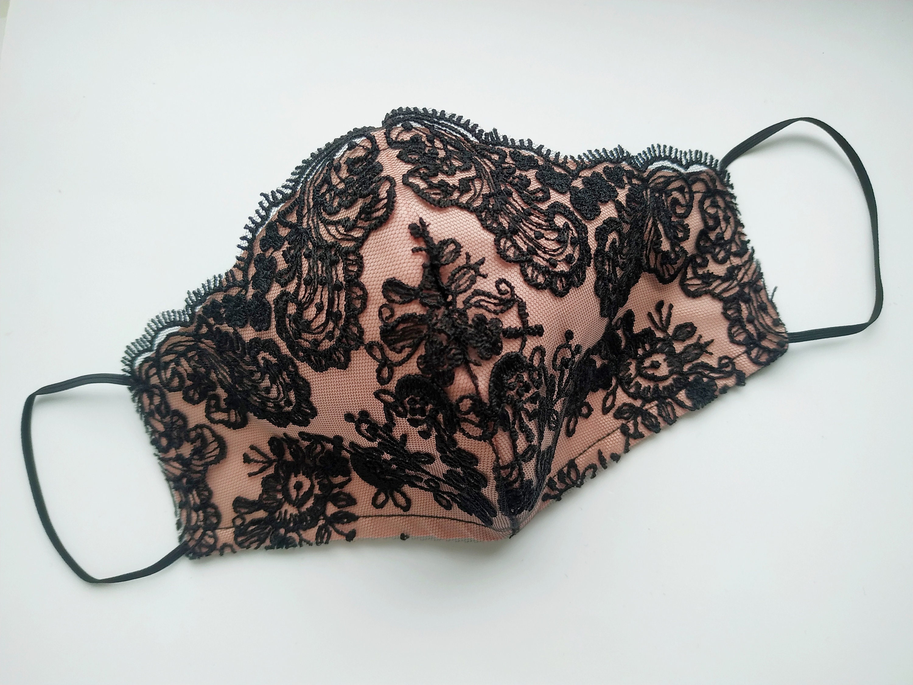 Lace Designer Face Mask Luxury Face Mask Fashion Face Mask Etsy