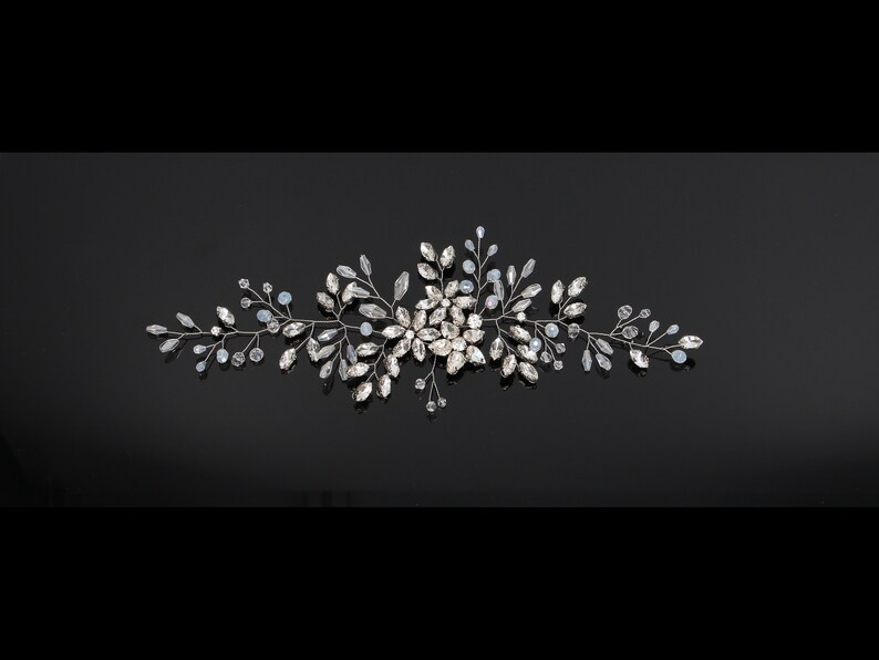 Crystal Tiara Bridal Hair Vine Wedding Hairpiece Crystal Hair Piece Headband for bride Crystal Hair Vine Crystal Bridal Headpiece