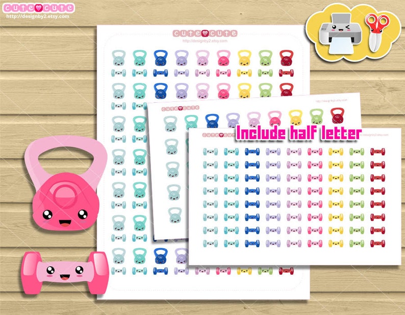Bodyweight Performing exercises and kettlebells training Kawaii Printable Planner Stickers. Health and fitness stickers for your Lifetime planner. image relating to Printable Kettlebell Workout called Body weight Exercising and kettlebells exercise routine Kawaii Printable Planner Stickers. Physical fitness stickers for your Lifestyle planner.