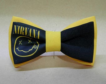 Nirvana, musical, print bow tie for musician