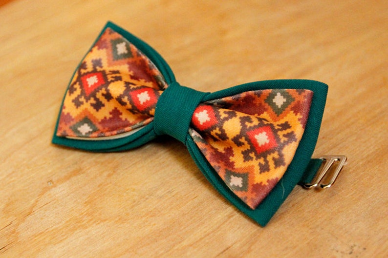 Armenian national carpet bow tie for man and kid