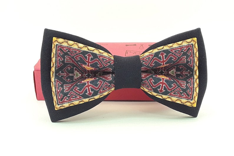 Armenian national, carpet bow tie for man and kid 3