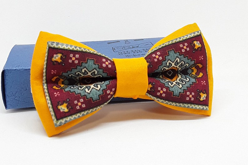 Armenian national, carpet bow tie for man and kid image 5