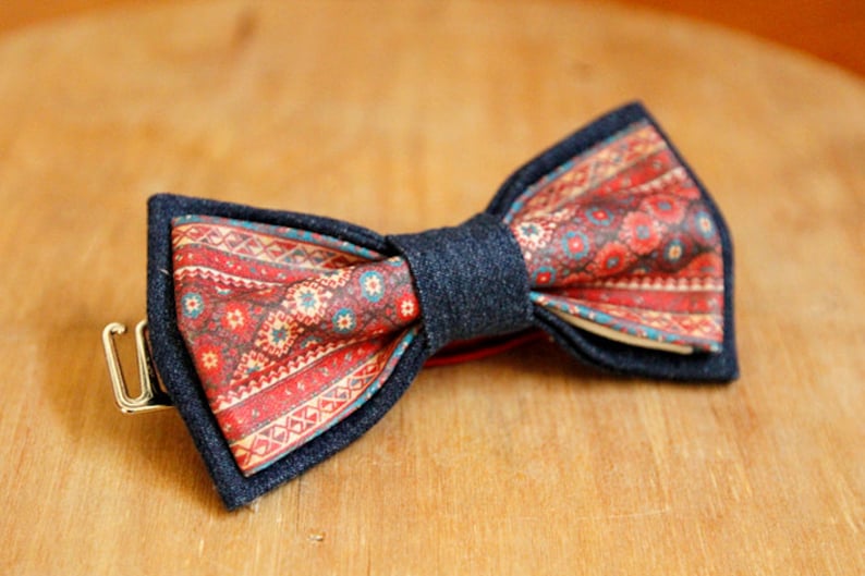 Armenian national carpet bow tie for man and kid