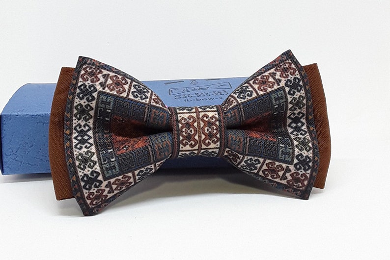 Armenian national, carpet bow tie for man and kid image 9
