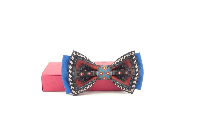 Armenian national carpet bow tie for man and kid