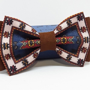Armenian national, carpet bow tie for man and kid image 1