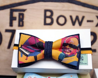 Famous musicians print bow tie, gift for musician