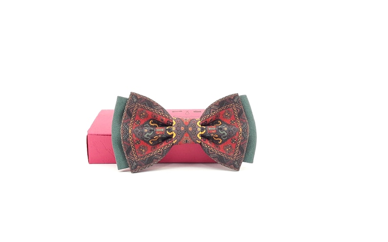 Armenian national carpet bow tie for man and kid