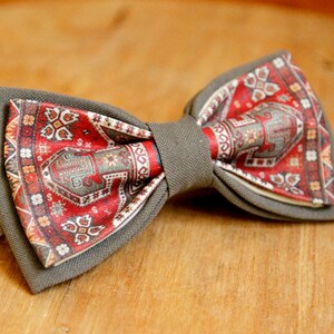 Armenian national, carpet bow tie for man and kid image 7