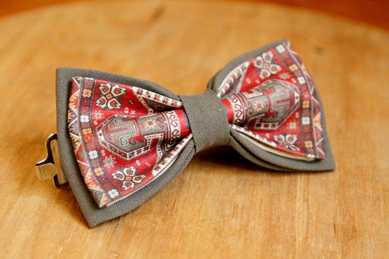 Armenian national, carpet bow tie for man and kid image 7
