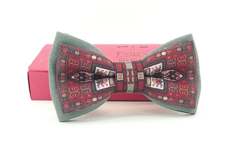 Armenian national, carpet bow tie for man and kid 6