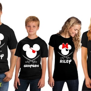 Mickey Family Shirts, Minnie Mouse Shirts, Disney Pirate Night Cruise Shirt, Disney Pirate Family Shirts, Custom Disney Shirt, Family Tees