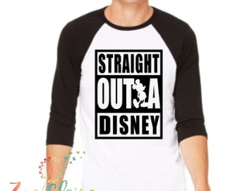 Disney Family Shirts I Matching Disney Baseball Shirts I Straight Outta Disney Raglan I Disney Long Sleeve Shirt I Disney Princess I Cruise