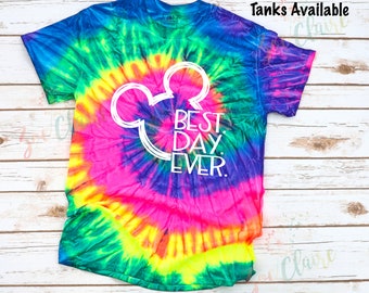 DisneyWorld Best Day Ever Shirts, Disney Shirts, Disney Tie Dye Shirt, Mickey Disney Shirt, Family Shirts, Disney Vacation