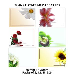 Blanco bloemenkaartjes - 90 mm x 125 mm - Bloemenbenodigdheden