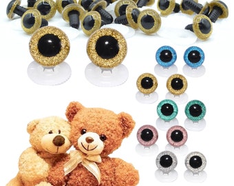 280x Ojos De Seguridad De Plástico Y De Muñeca Para Juguetes De Oso