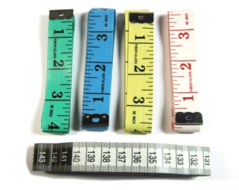 Mini Round Body Measuring Ruler Sewing Cloth Tailor Tape Measure Soft Flat LD 