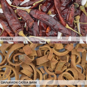 Dried Fruit Slices & Spices - Decoration Orange Lemon Lime Apple Slices, Cinnamon Sticks, Whole Cloves, Chillies - Scented Christmas Wreaths image 8