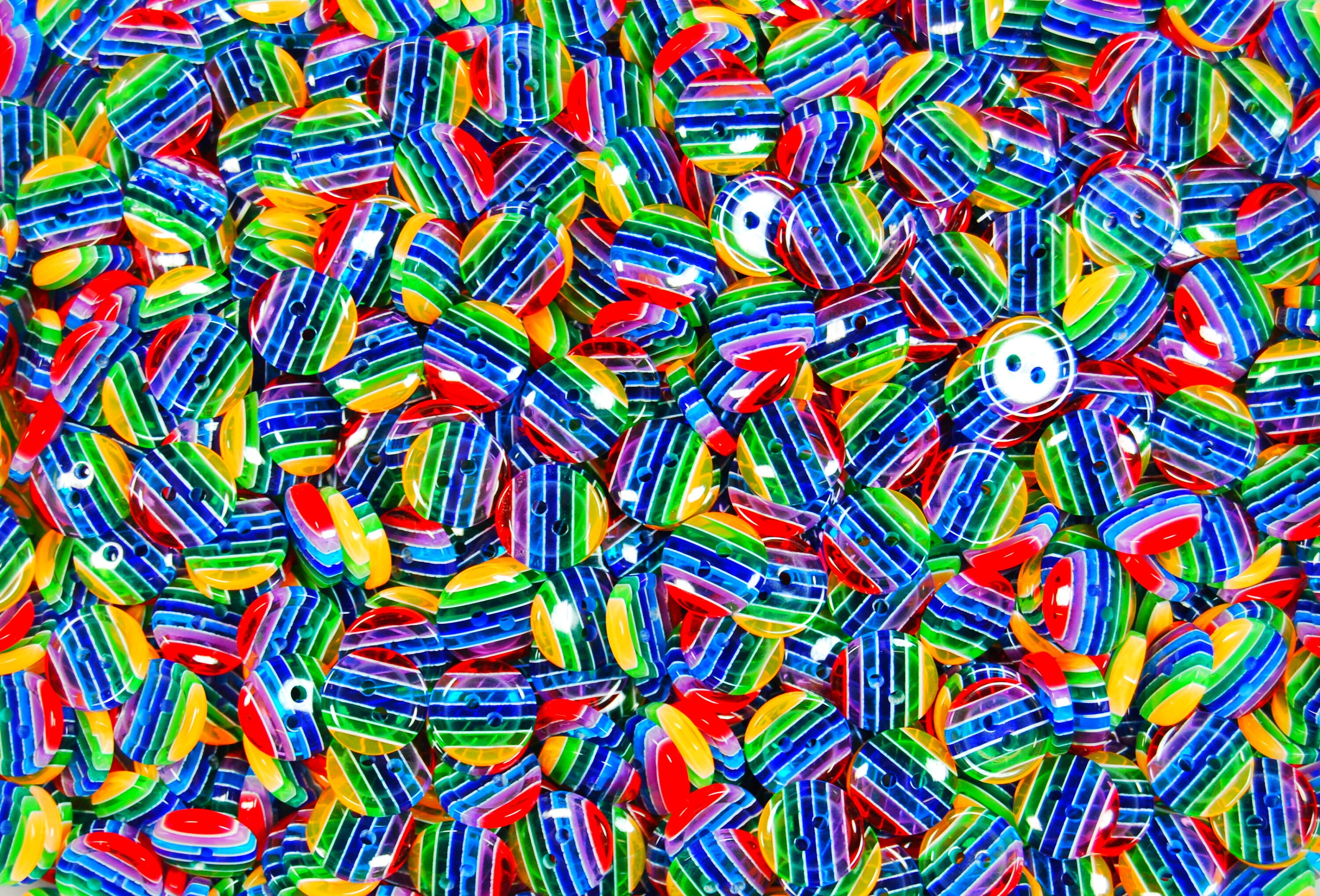 12mm Rainbow Buttons - Resin 2 Hole Cute Coloured for Sewing - Etsy UK