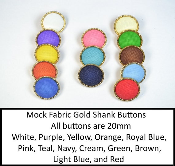 Purple, Pink, Pastel Blue & Pastel Yellow Buttons for Sewing and