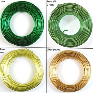 Fil d'aluminium de 4 mm x 15 m Choix de couleurs Accessoires de modélisme pour fleuriste image 4