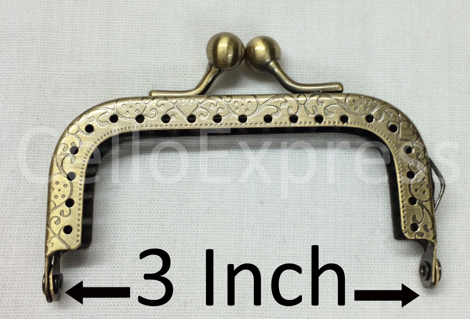 Straight Type 2 Purse Clasps Antique Bronze Bag Etsy