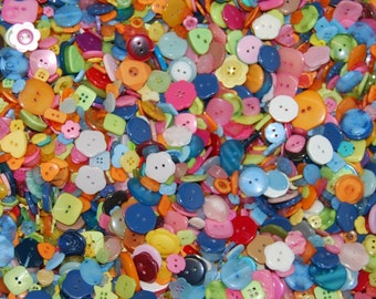 Shaped Mix Buttons - Lovely Mixed Shapes Buttons Mix Weights - Bags Various Sizes and Colours