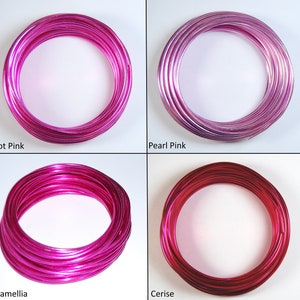 Fil d'aluminium de 3 mm x 10 m Choix de couleurs Accessoires de modélisme pour fleuriste de calibre fin image 7