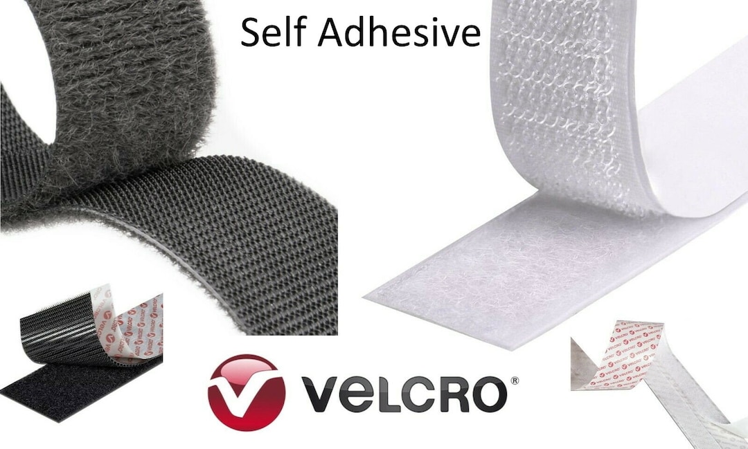 VELCRO® Band Klettverschluss Stick On Selbstklebend Schwarz und Weiß Nähen  Hängend -  Schweiz