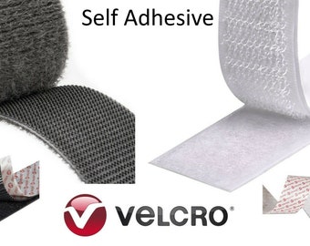 VELCRO® Tape Hook and Loop - Stick On (auto-adhésif) | | noir et blanc | de couture Pendaison