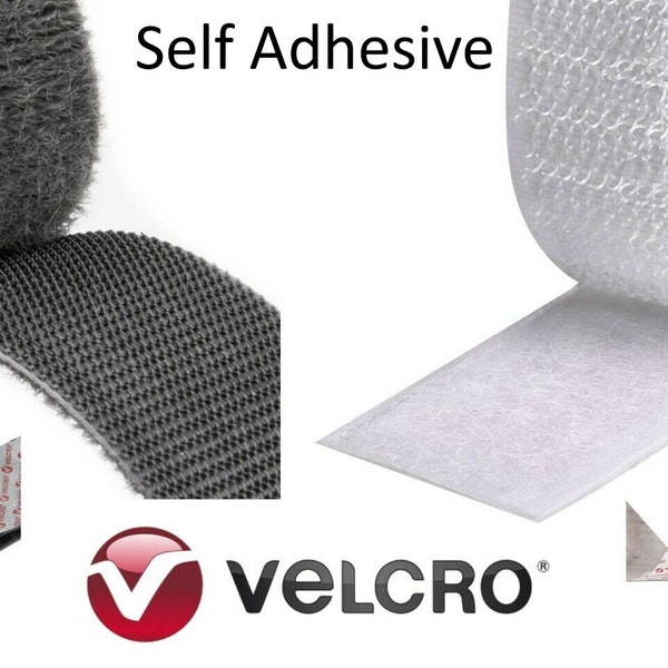 VELCRO® Tape Hook and Loop - Stick On (auto-adhésif) | | noir et blanc | de couture Pendaison