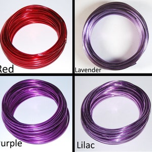 Fil d'aluminium de 3 mm x 10 m Choix de couleurs Accessoires de modélisme pour fleuriste de calibre fin image 6