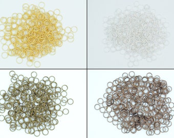 Value 10mm Double Loop Jump Rings - Various Colours - Keyring Making