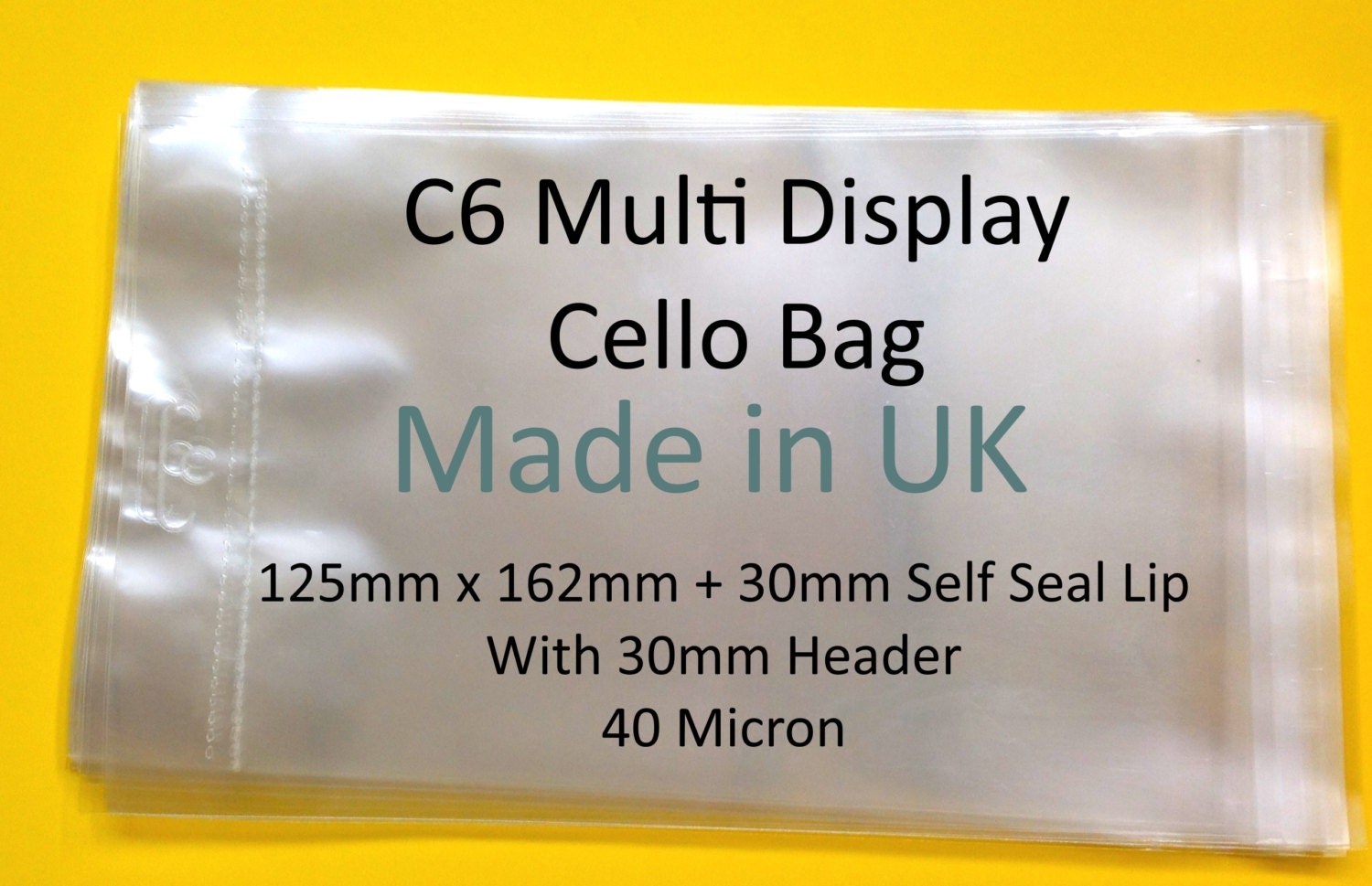 Buy EUROSLOT Multi C6 Card Header Display Cello 125mm X 162mm 30mm