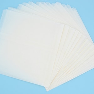 Sacs en papier sulfurisés - Blanc | Recyclable | Sans danger pour les aliments | Solide - 3 tailles