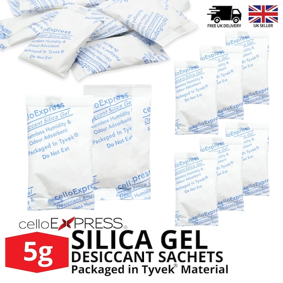 5g TYVEK® Silica Gel Desiccant Sachets - Moisture Absorber Bags - Etsy