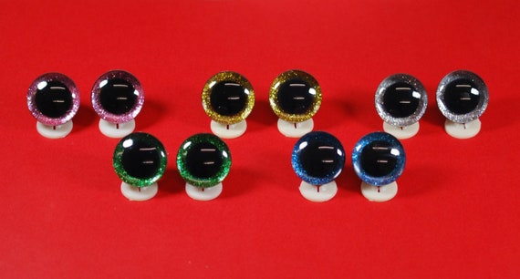 10mm Plastic Back Eyes Choice of Colours Safety Eyes With Plastic Backs for  Teddy Bear/animal Making 