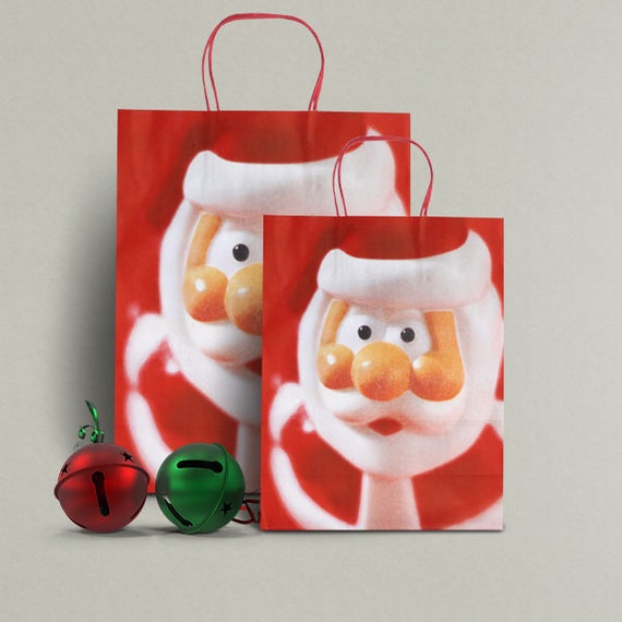 Papiertragetaschen aus Kraftpapier 260+170x250mm Motiv Christmas rot braun 80 gr Papiertragetaschen aus Kraftpapier 260+170x250mm Motiv Christmas rot braun 80 gr