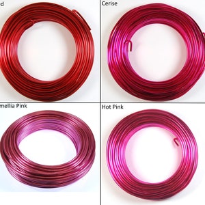 Fil d'aluminium de 4 mm x 15 m Choix de couleurs Accessoires de modélisme pour fleuriste image 6