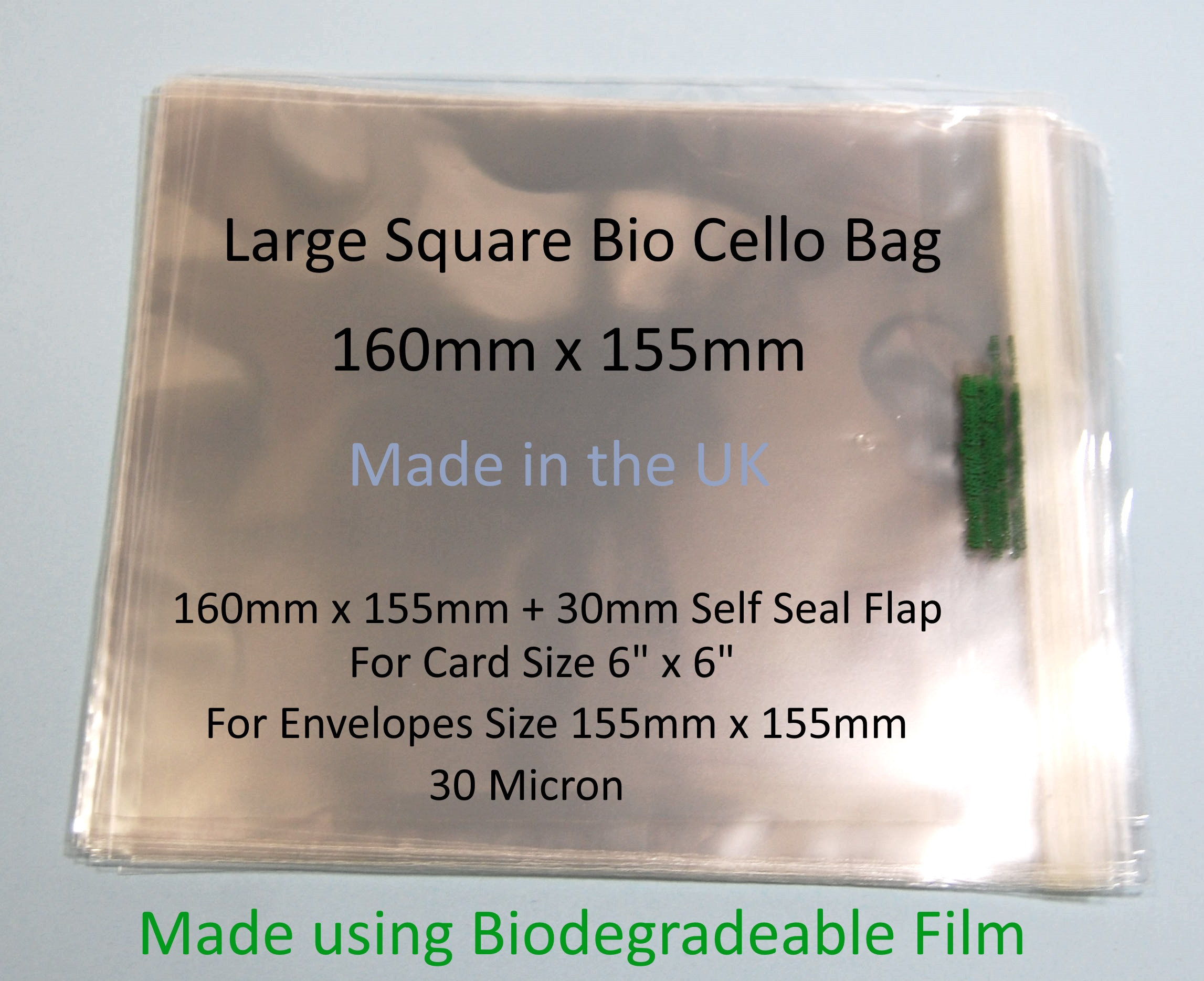 Buy Resealable Cello Bags (120 x 162mm) - Fits C6 Envelope